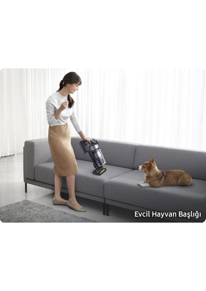 Hepa ve Jet Siklon Filtreli, Turbo,yumuşak ve Evcil Hayvan Başlıklı, 60 Dakika Çalışma Süreli, LED Ekranlı, Askı Aparatlı Dikey Şarjlı Süpürge