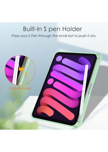 iPad Mini 6 2021 Kalem Yuvalı Darbeye Dayanıklı Tablet Kılıfı (Yurt Dışından) indirimleri