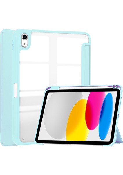 iPad 10 2022 Kalem Yuvalı Darbeye Dayanıklı Tablet Kılıfı (Yurt Dışından)