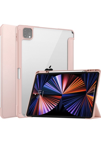 iPad Pro 12.9 Kalem Yuvalı Darbeye Dayanıklı Tablet Kılıfı (Yurt Dışından)
