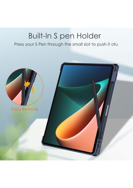 Xiaomi Pad 5/5 Pro Için Kalem Yuvalı Darbeye Dayanıklı Tablet Kılıfı (Yurt Dışından)