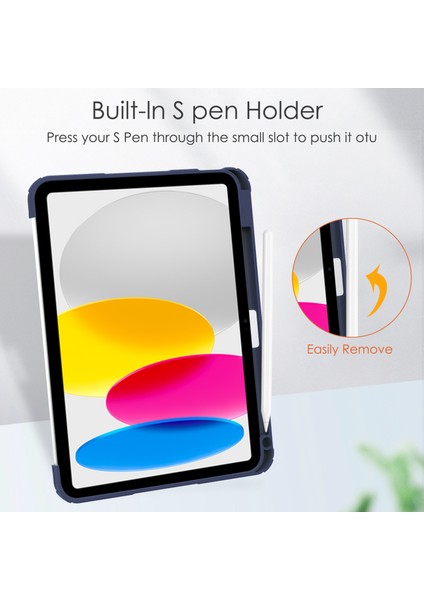 iPad 10 2022 Kalem Yuvalı Darbeye Dayanıklı Tablet Kılıfı (Yurt Dışından) indirimleri