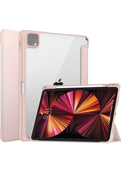 iPad Pro 11 2021/2020/2018 Için Darbeye Dayanıklı Tablet Kılıfı Kalem Yuvalı Darbeye Dayanıklı Tablet Kılıfı (Yurt Dışından)