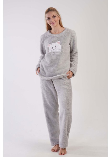 Kadın Welsoft Uzun Kol Pijama Takım