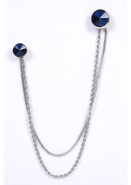 Lacivert Taşlı Ceket Yaka İğnesi fiyatları