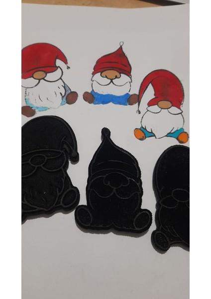 Şans Cüceleri Kolay Desen Stampa Seti(3 Lü Set)