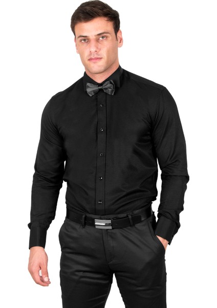 Duble Manşet Armürlü Gömlek 2309479 fiyatları