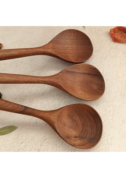 Ahşap Tahta Servis ve Sunum Kaşığı Seti - El Yapımı - Ceviz Ağacı modelleri