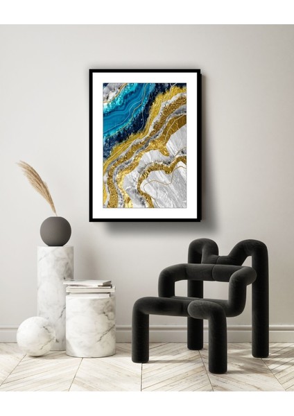 Altın Geyik Kanvas Tablo