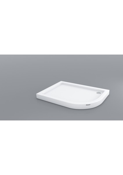 Oval Asimetrik Monoblok Duş Teknesi 70*100