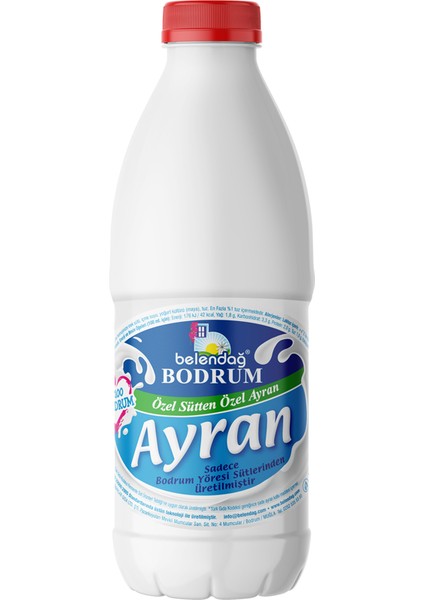 Belendağ Bodrum Doğal Ayran 1 Litre