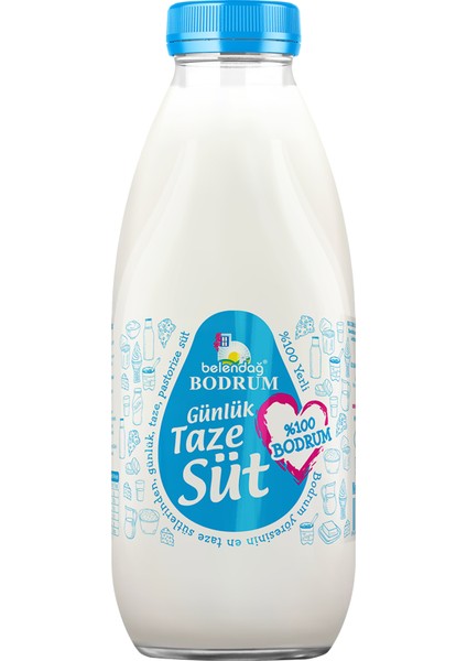 Günlük Taze Pastörize Süt 1 Lt(Cam Şişe)