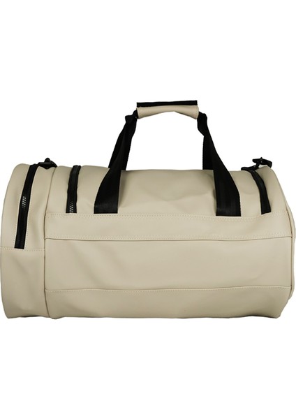 Elite Duffel Bag Silindir Spor Çanta Bej