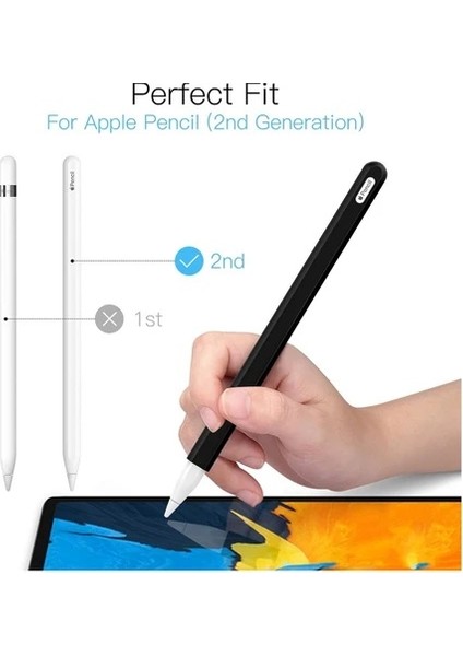 Apple Pencil (2. Nesil) Uyumlu Silikon Kılıf (Ürün Kalem Değildir)