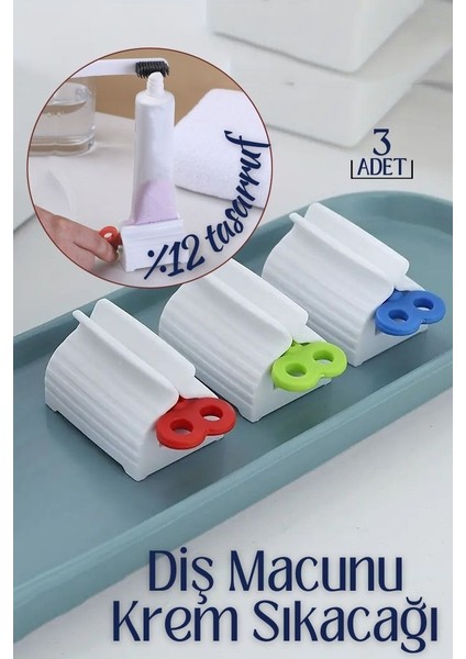 Diş Macunu Krem Sıkacağı 3'lü Set indirimleri