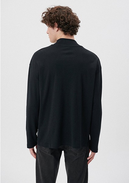 Erkek Uzun Kollu Siyah Basic Tişört 0611876-900 modelleri