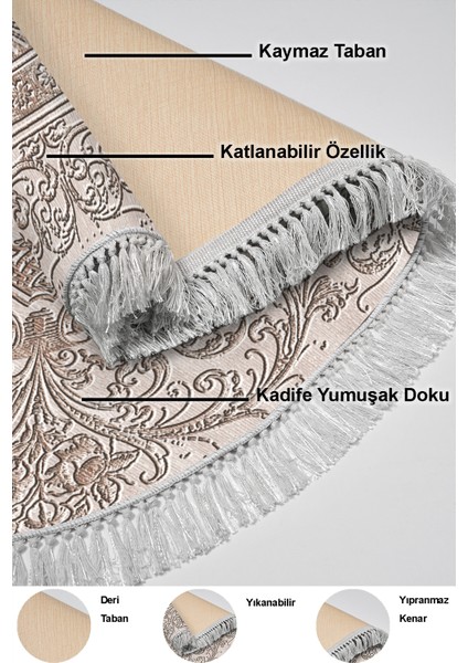 Dijital Salon Halısı Yıldız Deri Kaymaz Taban Saçaklı Oval Modern Katrina Kahve indirimleri