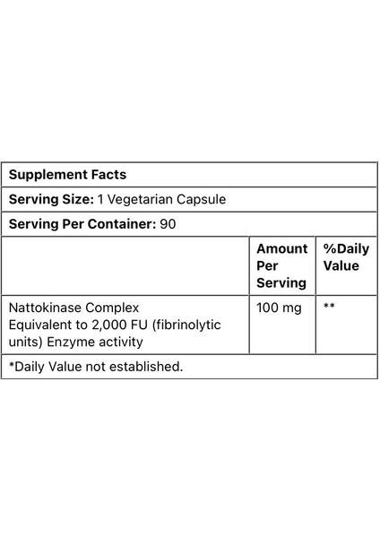 Nattokinase , 2.000 Fu , 90 Kapsül fırsatları