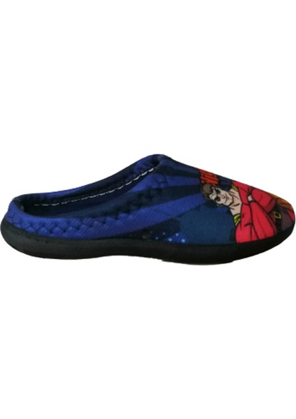 Erkek Çocuk Lacivert Night City Figürlü Ev Içi Terlik