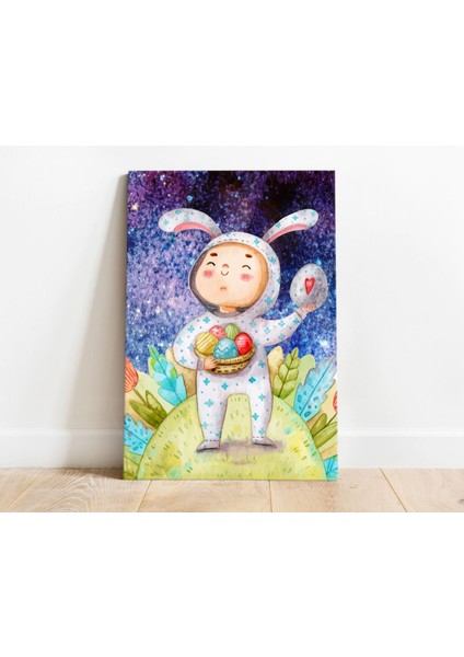 Paskalya Tasarımlı Kanvas Tablo 50X70CM Ev Dekorasyonu, Paskalya Hediyesi, Ev Hediyesi-1