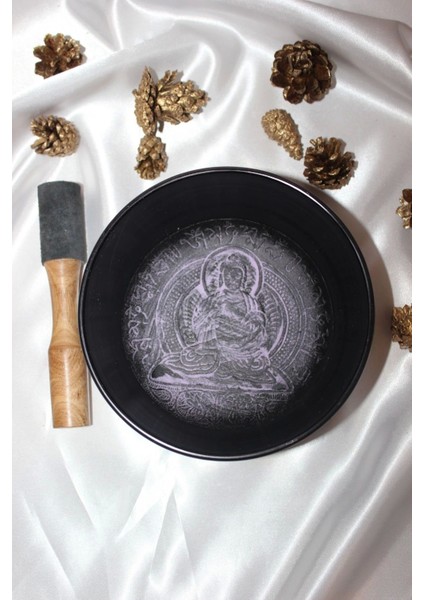 Tibet Çanağı Çanı Kasesi Meditasyon Çanı Yoga Çanı Tibet Çanağı Singing Bowl Mor