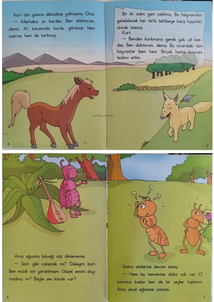 La Fontaine Masalları Seti 1. Sınıf 15 Kitap