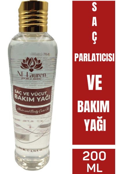 Saç Parlatıcısı ve Bakım Yağı 200 ml