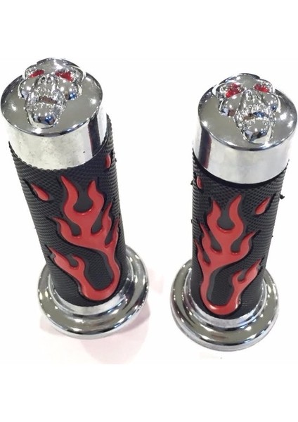 Elcik Takımı Alev Desenli Model Gaz Borusu Dahil Nikel