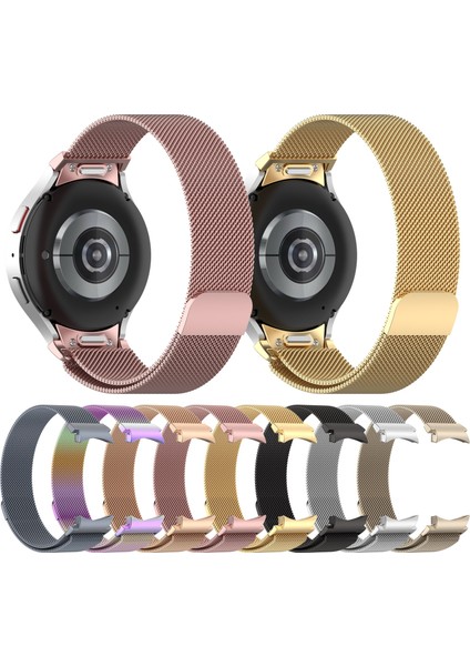 Samsung Galaxy Watch 4 5 6 40 44MM Classic 42 43 46 47MM Watch 5 Pro 45MM Hasır Metal Kordon modelleri