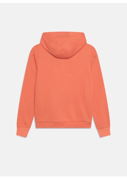 Helly Hansen Somon Kız Çocuk Kapüşonlu Uzun Kollu Sweatshirt Peach Echo Jr Hh Logo Hoodıe 2.0