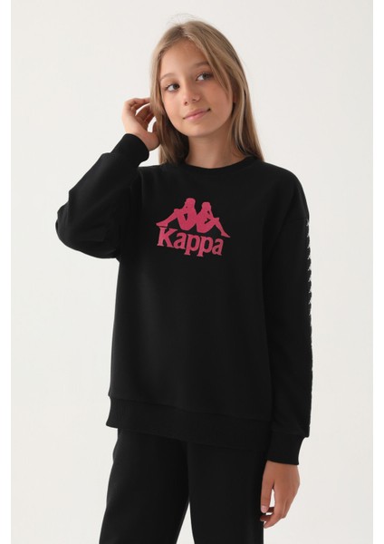 Kız Çocuk Siyah Sweatshirt