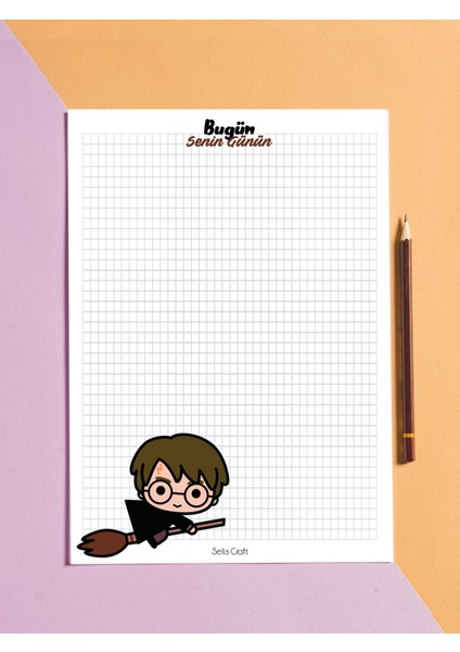 Harry Potter Notepad 01 Günlük Planlayıcı, Defter, To Do List, Not Defteri, Ajanda