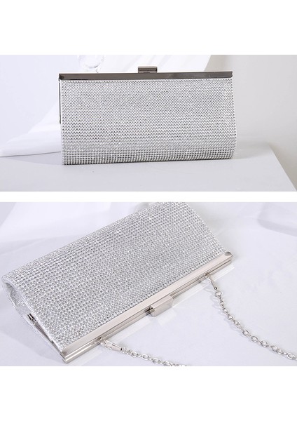 Ruyı Rhinestone Çivili Elbise Çantası Abiye Çanta (Yurt Dışından)