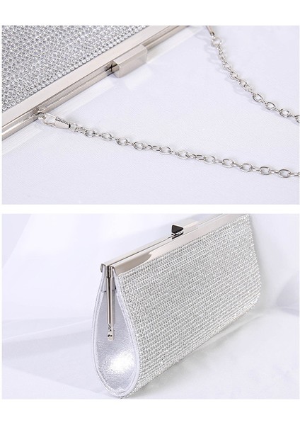 Ruyı Rhinestone Çivili Elbise Çantası Abiye Çanta (Yurt Dışından)