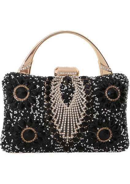 Ruyı Rhinestone Çivili Elbise Çantası Abiye Çanta (Yurt Dışından)