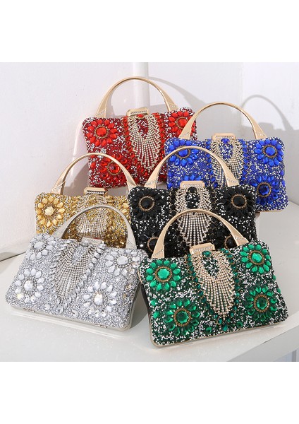 Ruyı Rhinestone Çivili Elbise Çantası Abiye Çanta (Yurt Dışından) fiyatları