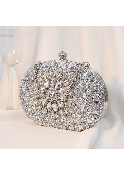 Ruyı Rhinestone Çivili Elbise Çantası Abiye Çanta (Yurt Dışından)