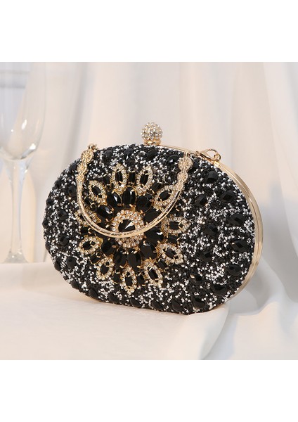 Ruyı Rhinestone Çivili Elbise Çantası Abiye Çanta (Yurt Dışından)