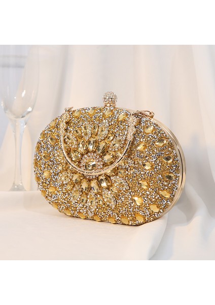Ruyı Rhinestone Çivili Elbise Çantası Abiye Çanta (Yurt Dışından)