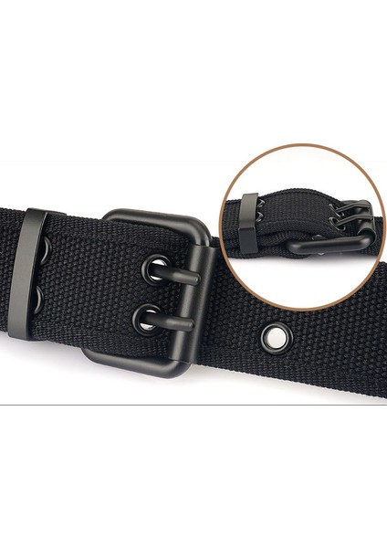 Günlük Çift Pimli Tokalı Yüz Kanvas Kemer (Yurt Dışından) fiyatları
