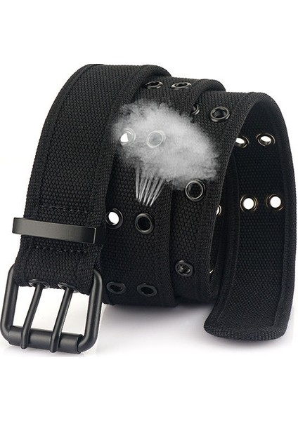Günlük Çift Pimli Tokalı Yüz Kanvas Kemer (Yurt Dışından) fırsatları