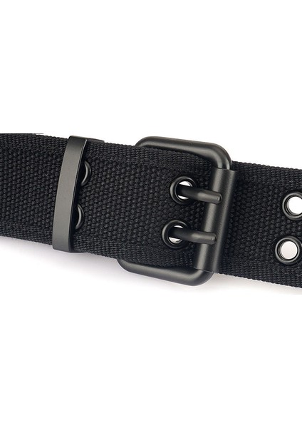 Günlük Çift Pimli Tokalı Yüz Kanvas Kemer (Yurt Dışından) indirimleri