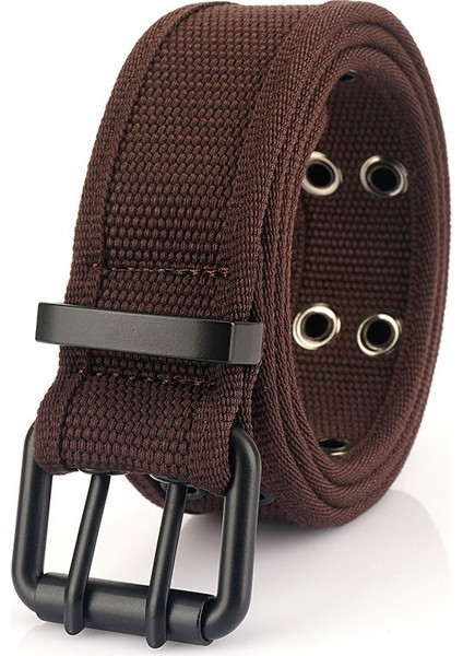 Günlük Çift Pimli Tokalı Yüz Kanvas Kemer (Yurt Dışından)