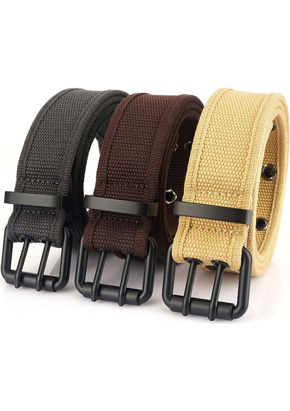 Günlük Çift Pimli Tokalı Yüz Kanvas Kemer (Yurt Dışından) fiyatları