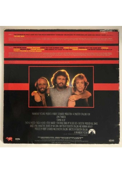 Staying Alive The Original Motion Picture Soundtrack Lp Plak (Orjinal 1983 Alman Baskı) fiyatları