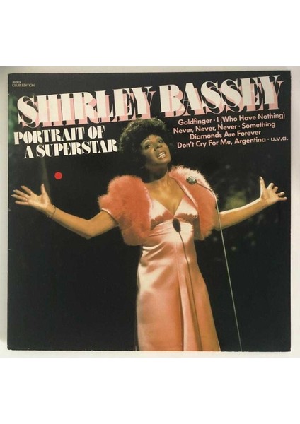 Shirley Bassey Portrait Of A Superstar Lp Plak (Orjinal 1984 Hollanda Baskı)