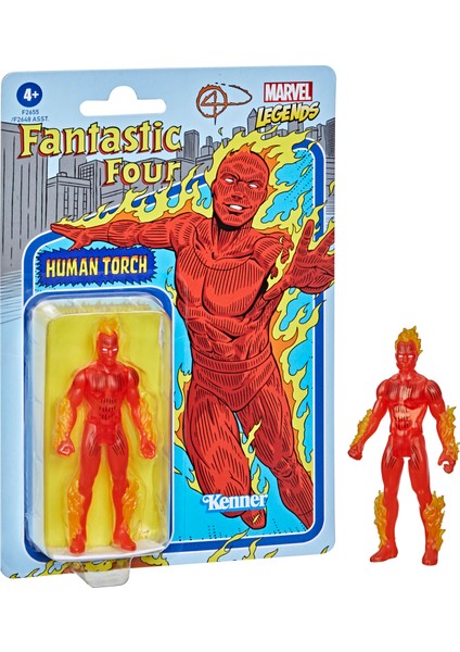 Marvel Legends Retro 375 Collection Human Torch Aksiyon Figürü