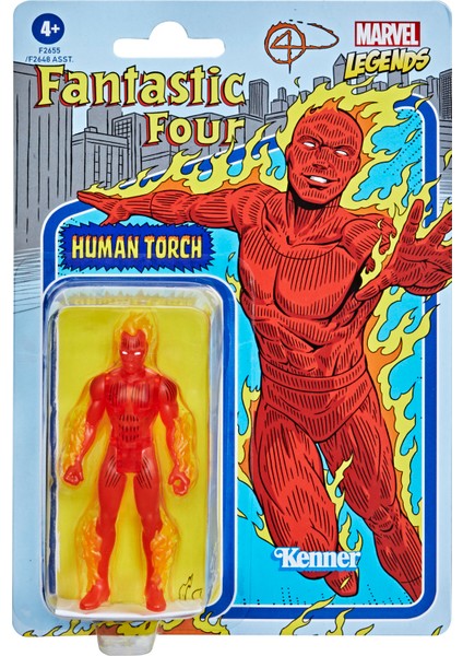 Marvel Legends Retro 375 Collection Human Torch Aksiyon Figürü modelleri
