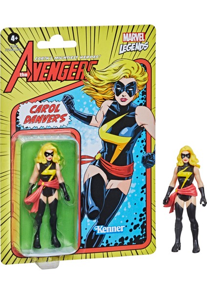 Marvel Legends Retro 375 Collection Carol Danvers Aksiyon Figürü