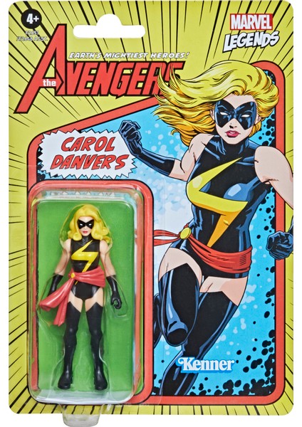 Marvel Legends Retro 375 Collection Carol Danvers Aksiyon Figürü modelleri